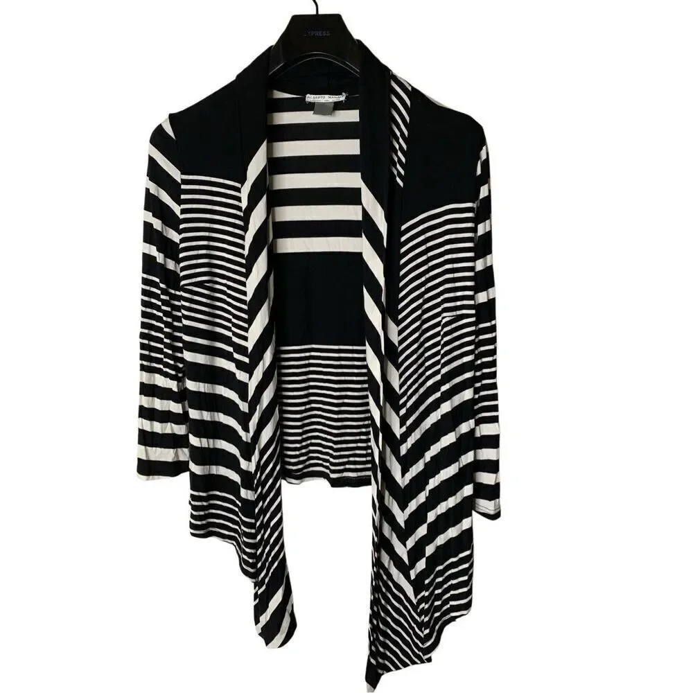 Alberto Makali open front cardigan sweater women's size medium